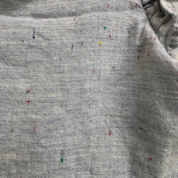 Laura Ashley Girls Size 4 Light Blue Short Sleeve Dress White Floral Details - Picture 4 of 6